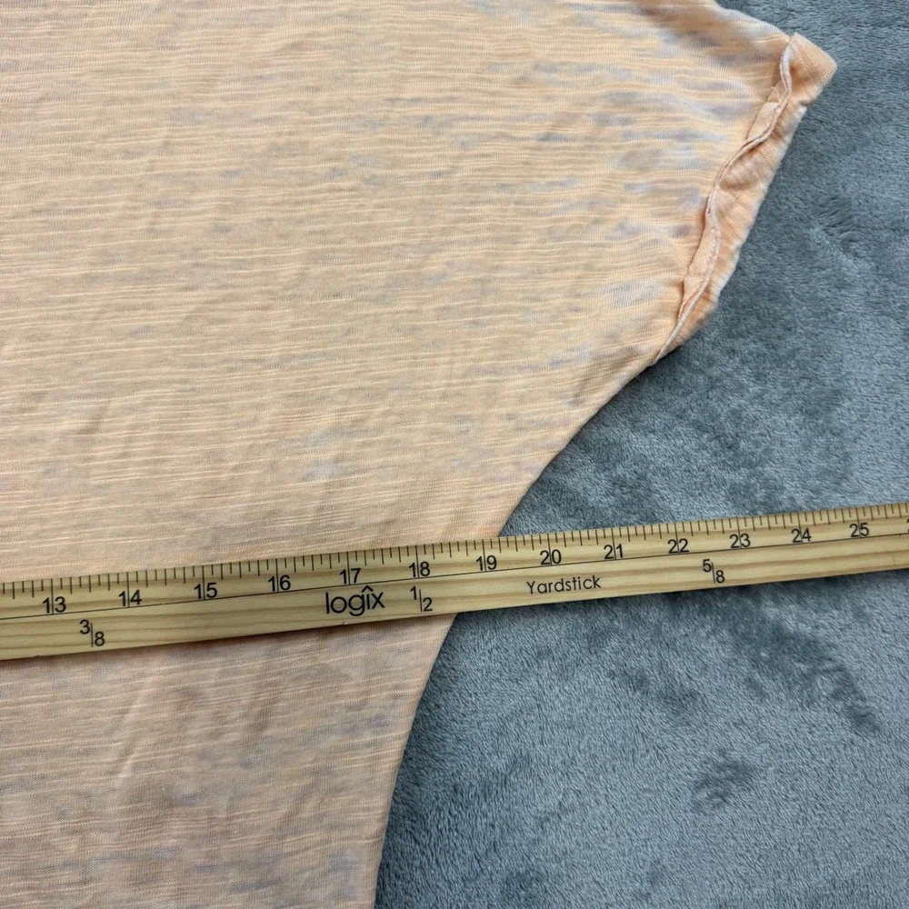 Free People We The Free Astrid Burnout Tee in Apricot Womens Size Small - Picture 4 of 8